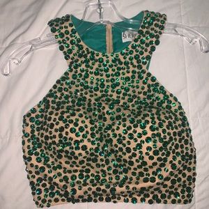 Sherri Hill Emerald Green Dress